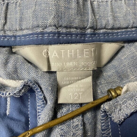 Athleta Cabo Linen Joggers 12 Tall *FLAW* - Picture 4 of 14